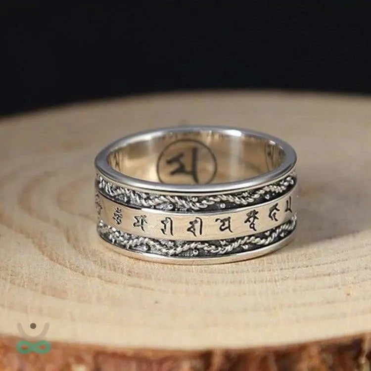 Bague de protection mantra tibétain