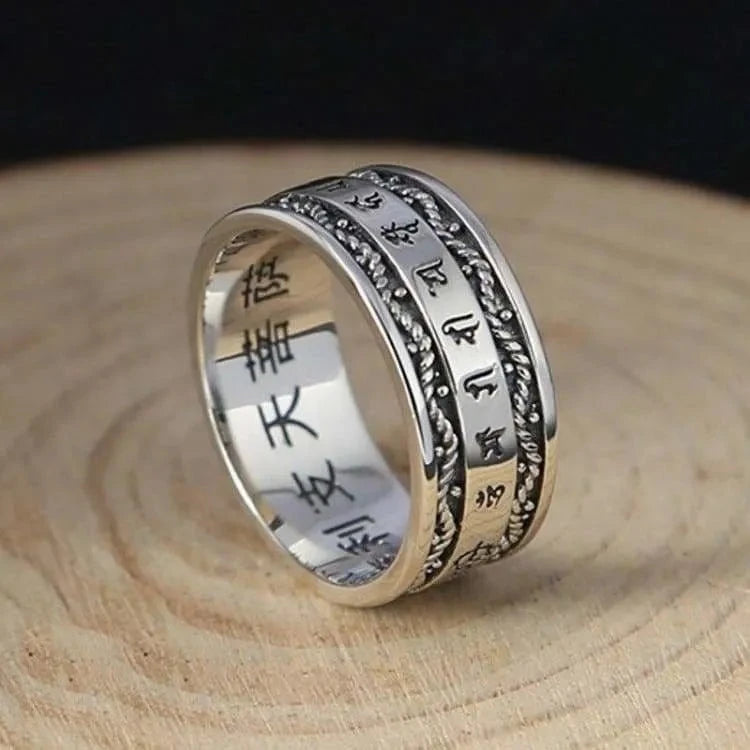 Bague de protection mantra tibétain