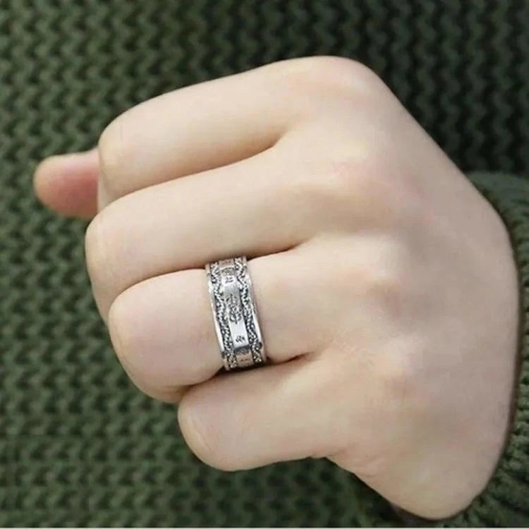 Bague de protection mantra tibétain