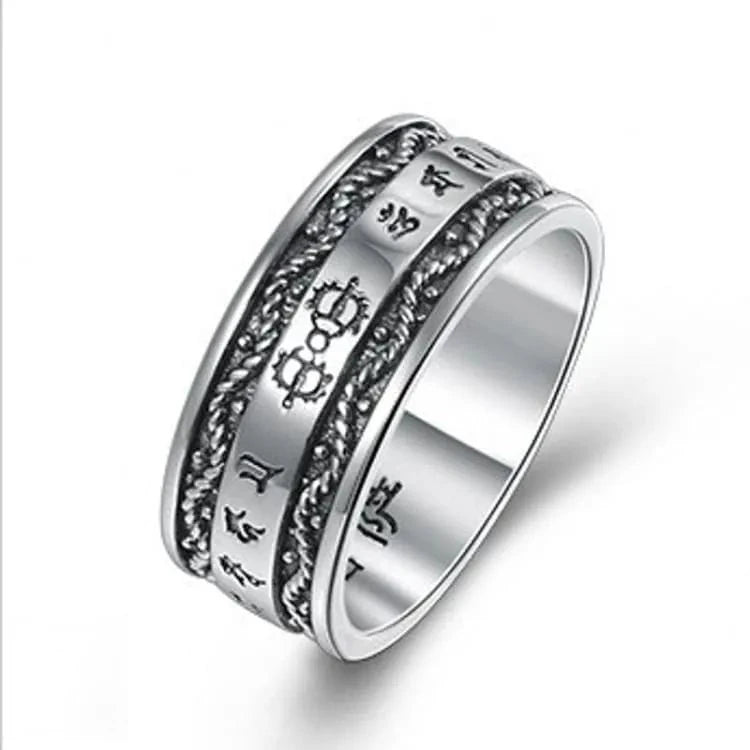 Bague de protection mantra tibétain