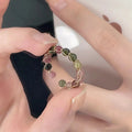 Bague turmaline arc-en-ciel