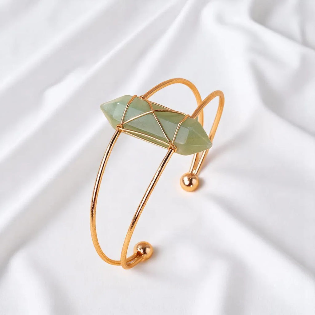Bracelet aventurine aux reflets verts