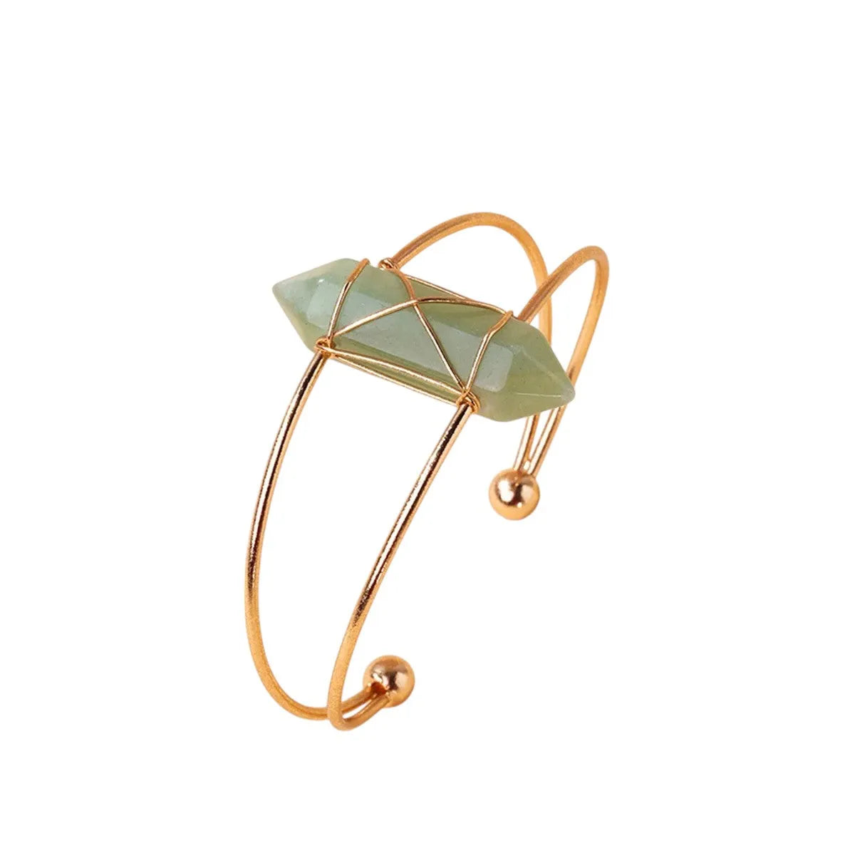 Bracelet aventurine aux reflets verts