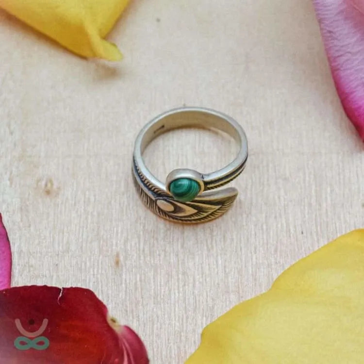 Bague malachite en argent 925