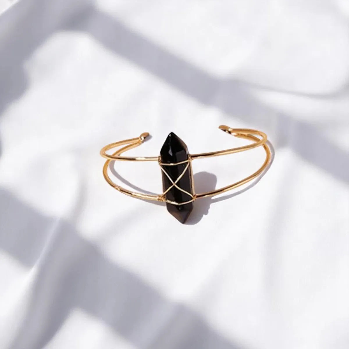 Bracelet obsidienne naturelle protection et amour
