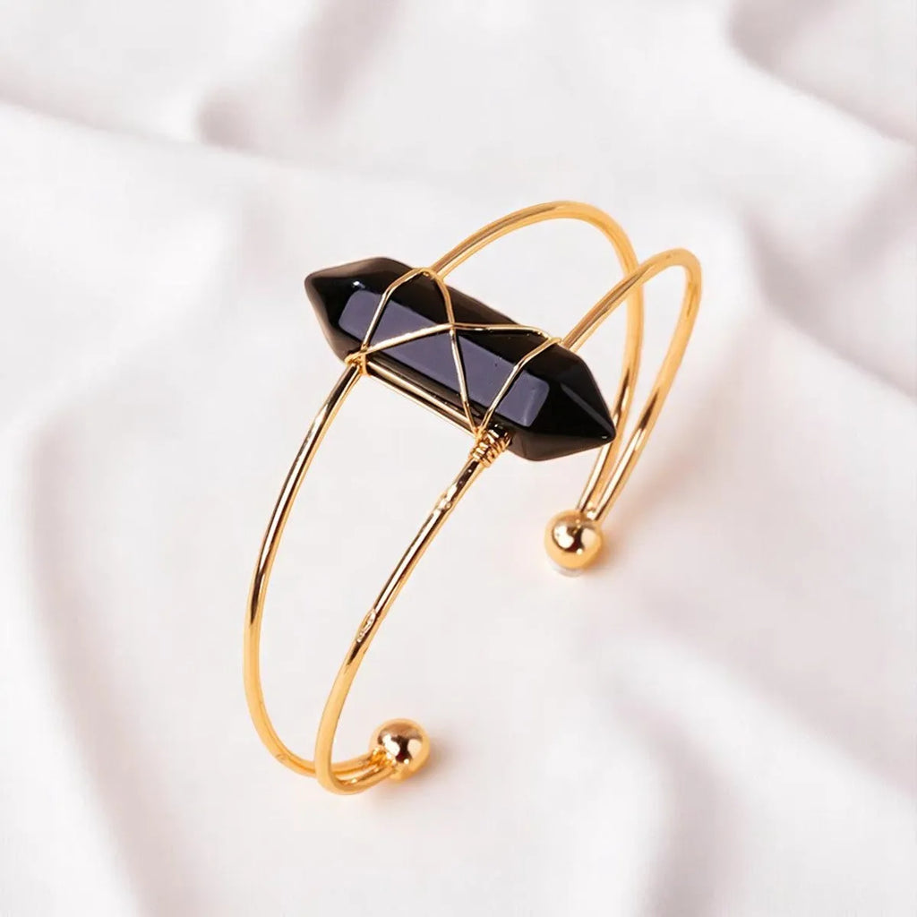 Bracelet obsidienne naturelle protection et amour