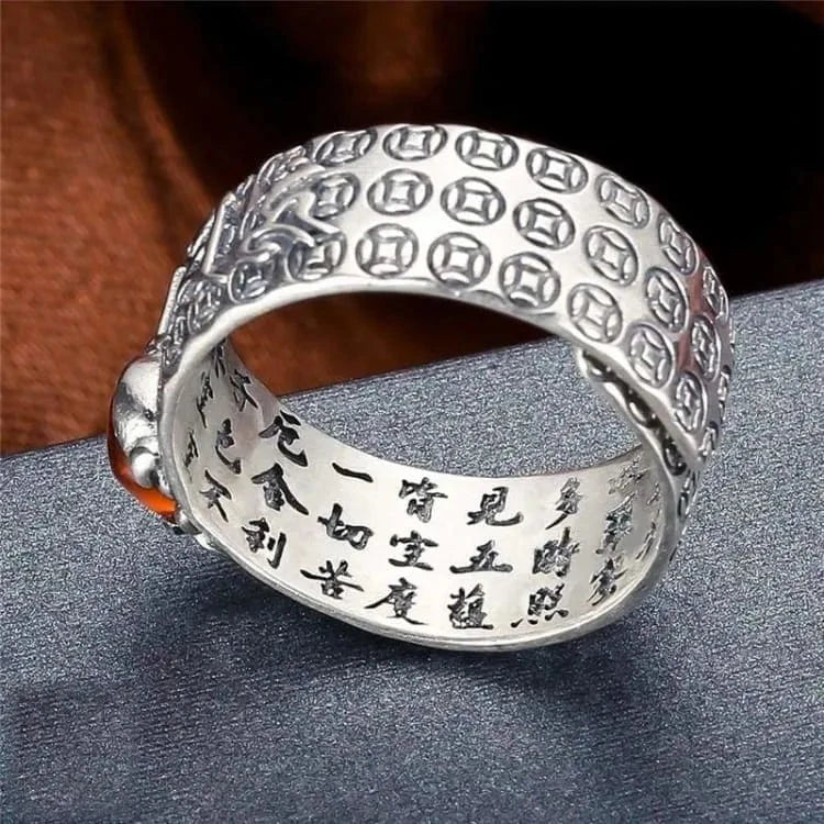 Bague grenat rouge argent 925