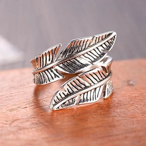 Bague de protection plume d'ange