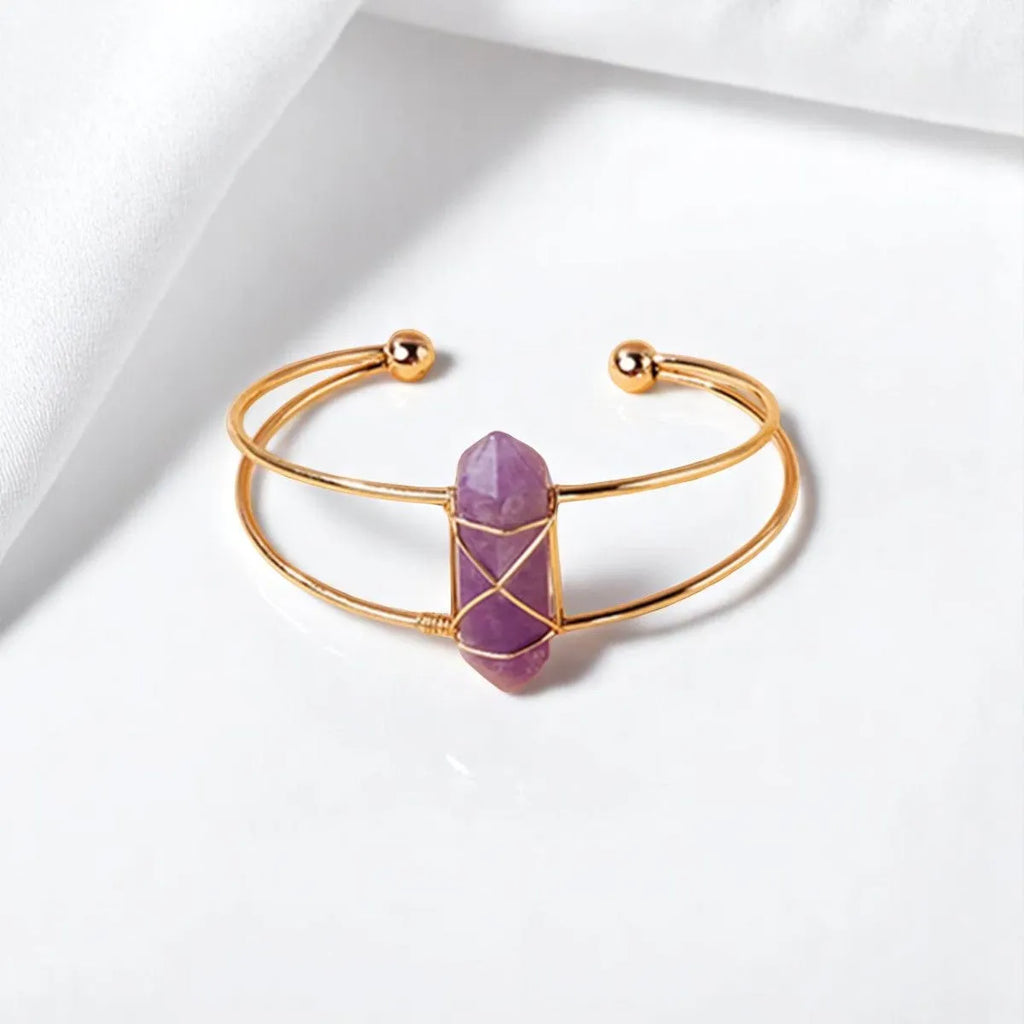 Bague améthyste au design élégant