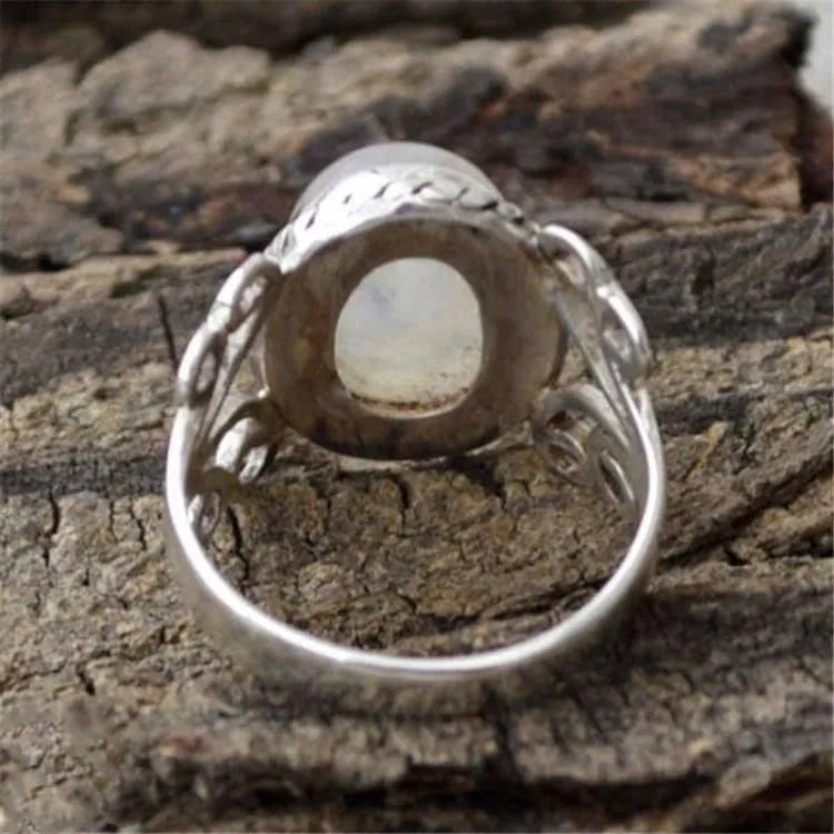 Bague pierre de lune féminine