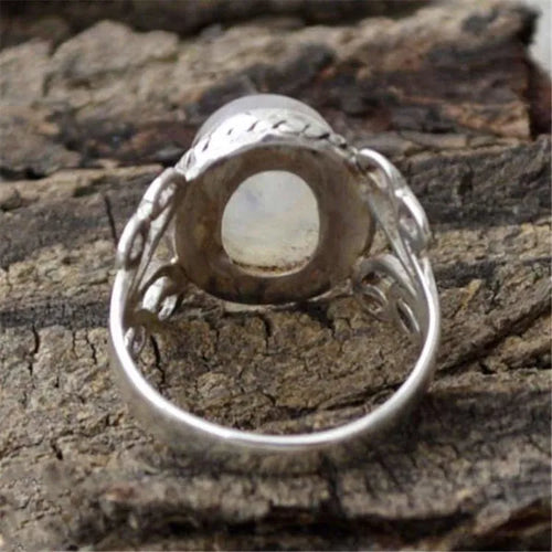 Bague pierre de lune féminine