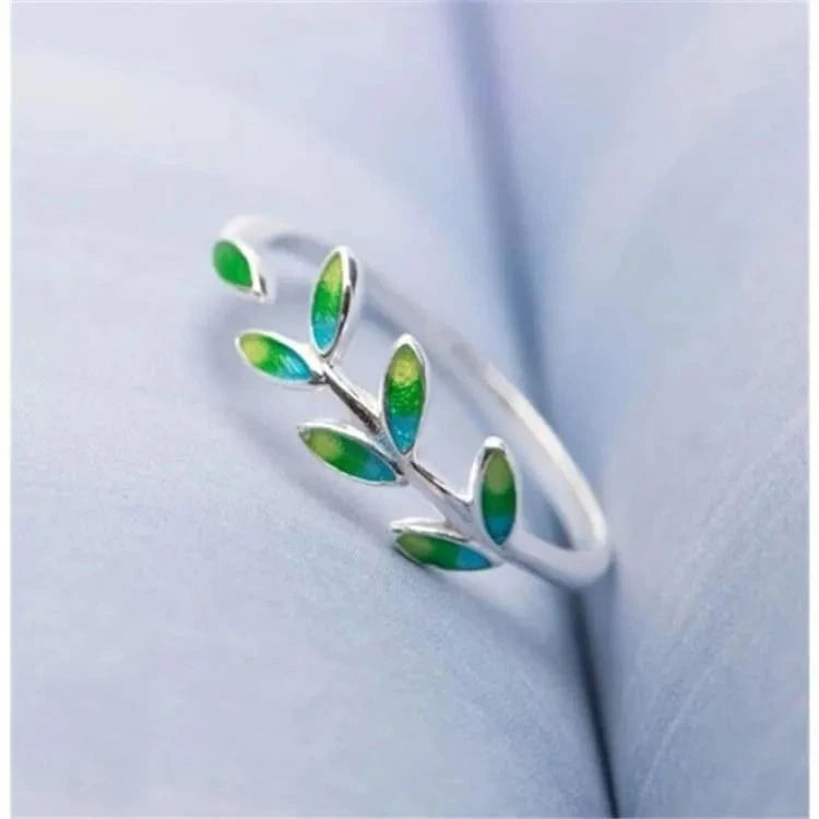 Bague arbre de vie à feuille