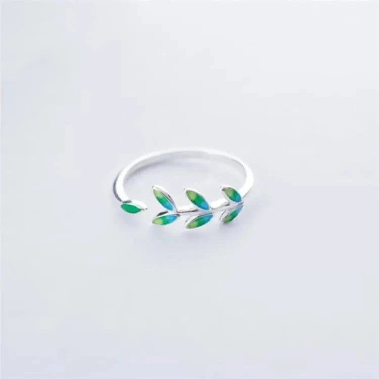 Bague arbre de vie à feuille