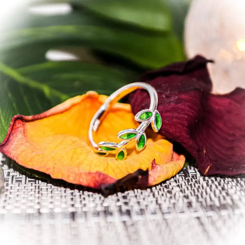 Bague arbre de vie à feuille