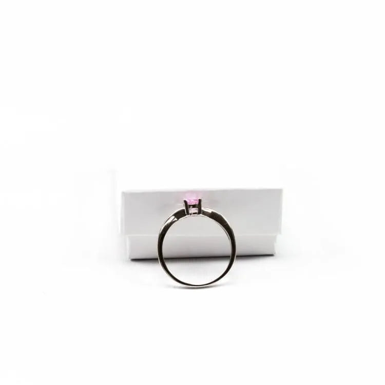 Bague quartz rose en argent, 4 tailles