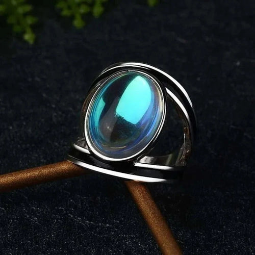 Bague pierre de lune en argent 925