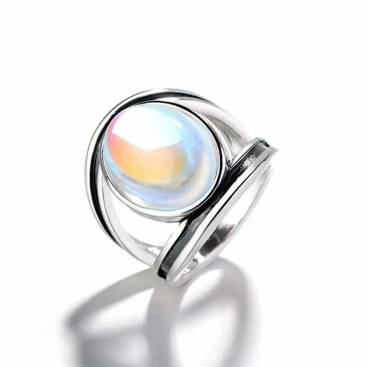 Bague pierre de lune en argent 925
