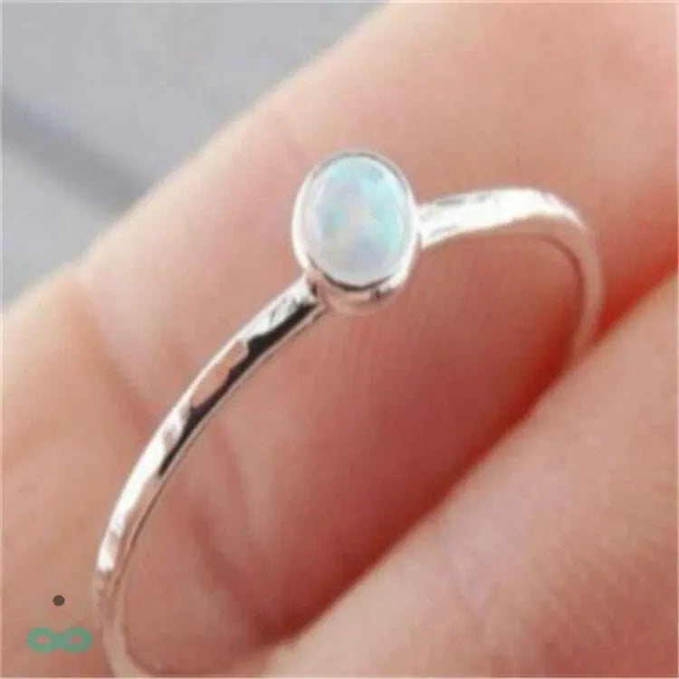 Bague pierre de lune fine