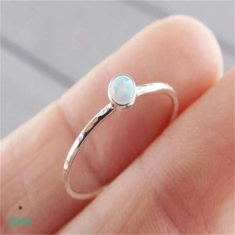 Bague pierre de lune fine
