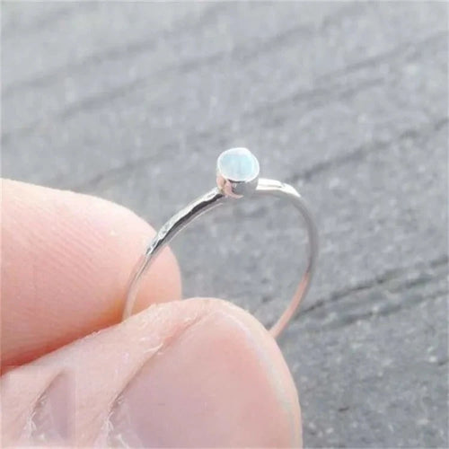 Bague pierre de lune fine