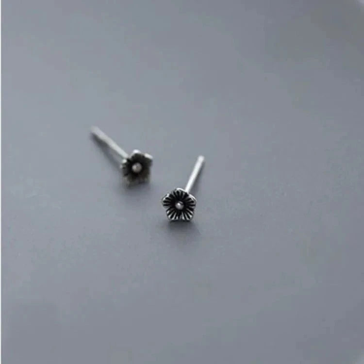 Boucles d'oreilles fleur de lotus en argent 925