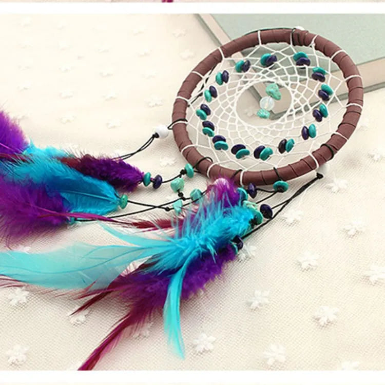 Pendentif décoratif turquoise à breloques