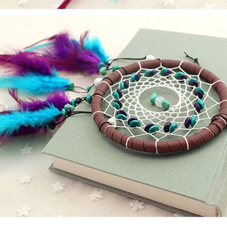 Pendentif décoratif turquoise à breloques