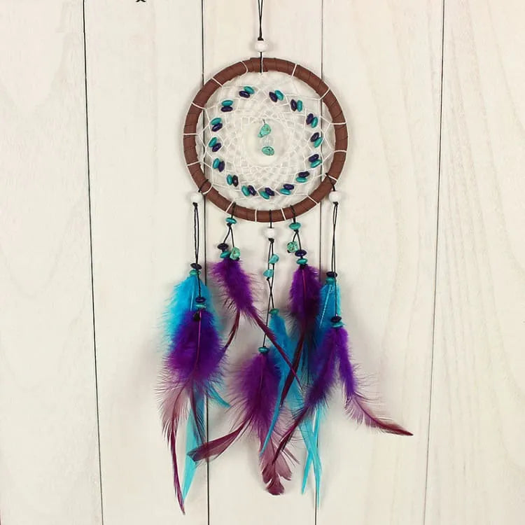 Pendentif décoratif turquoise à breloques