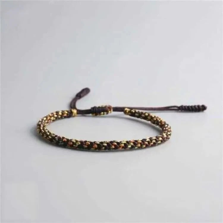 Bracelet bouddhiste gravé six paramitas