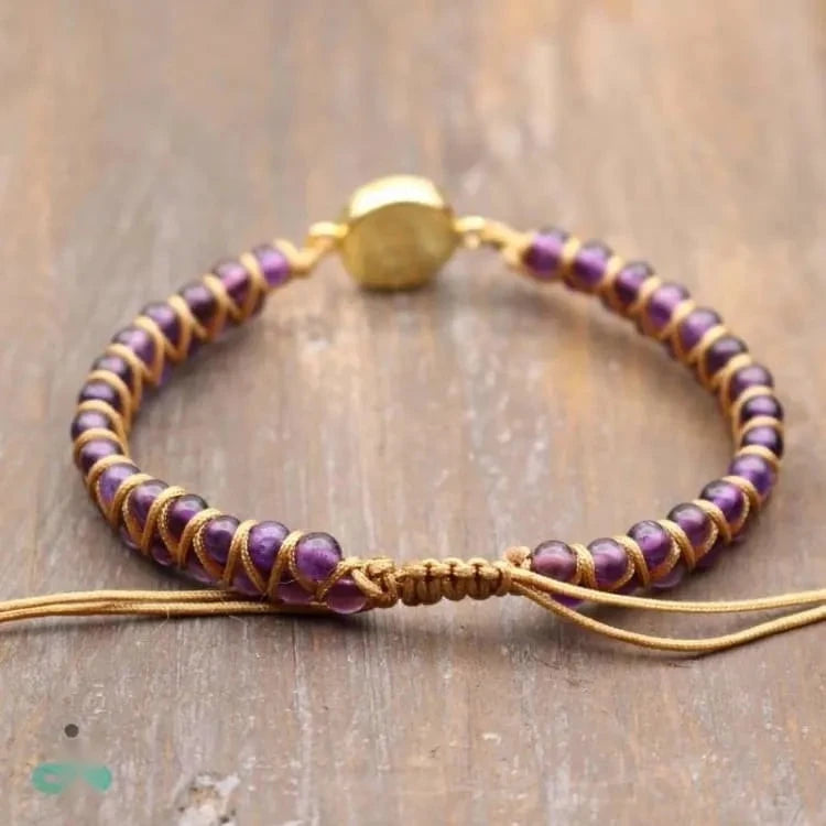 Bracelet améthyste et opale de l'amitié