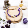 Bracelet améthyste et opale de l'amitié