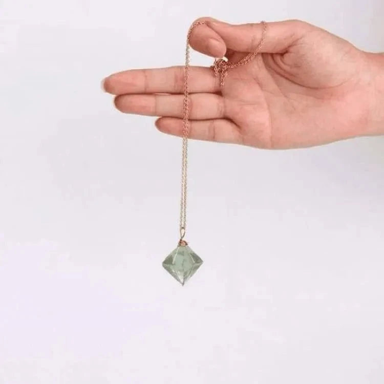Collier fluorite verte alignement