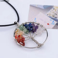 Collier 7 chakras arbre de vie