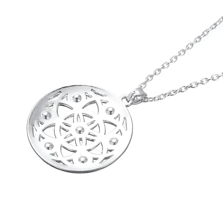 Collier 7 chakras fleur de vie