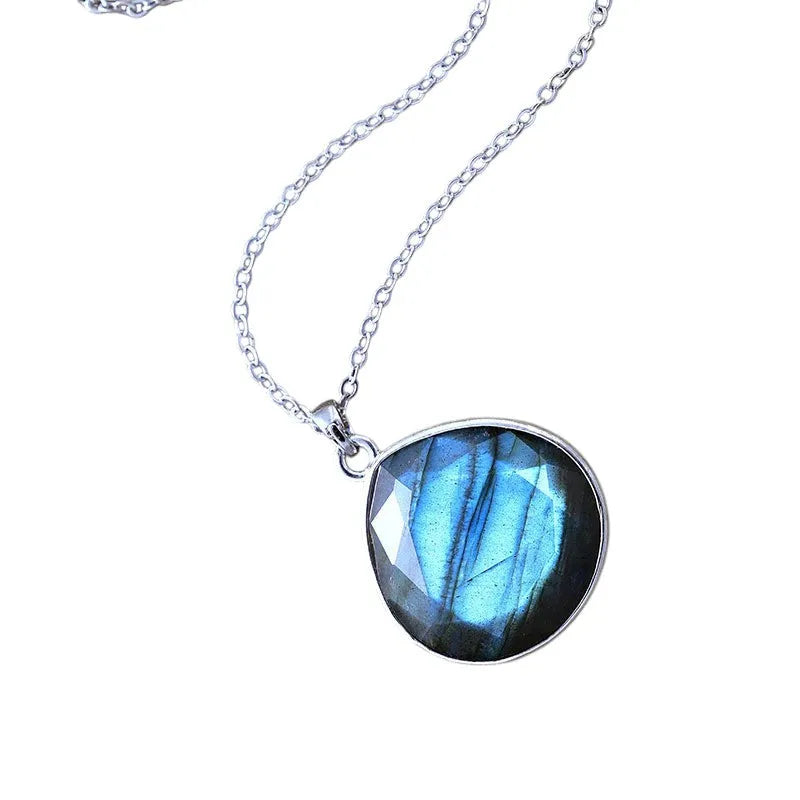 Collier labradorite goutte d'eau