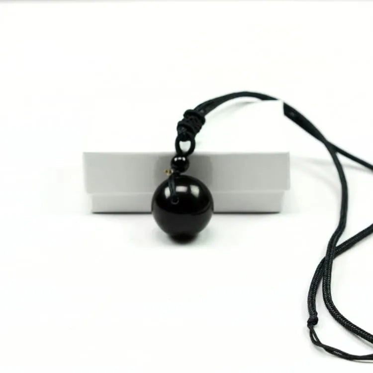 Collier oeil céleste en obsidienne