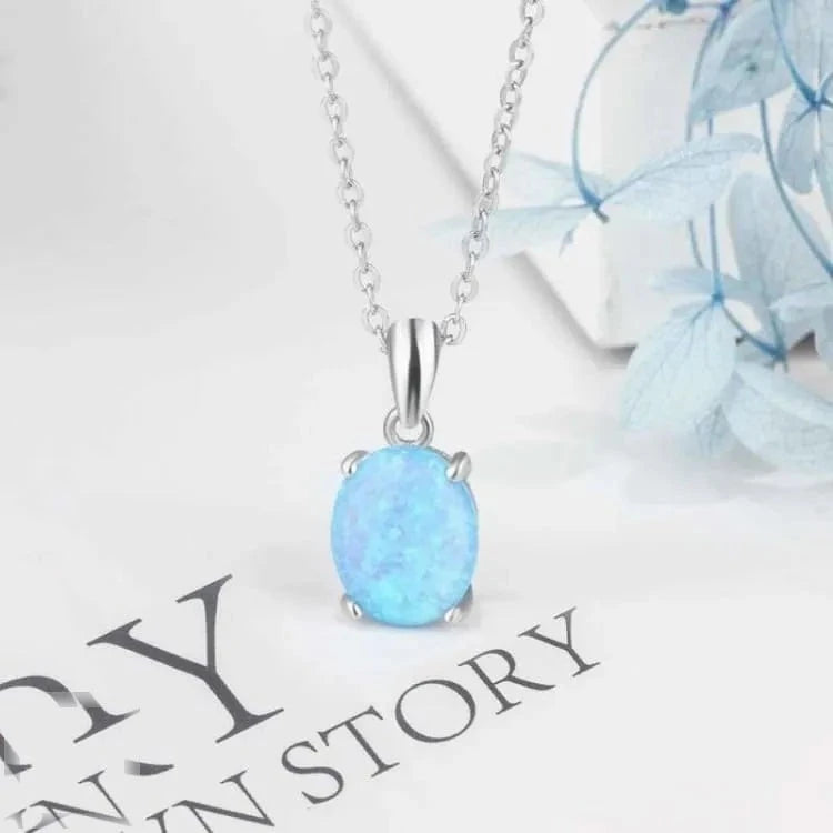 Collier opale en argent 925