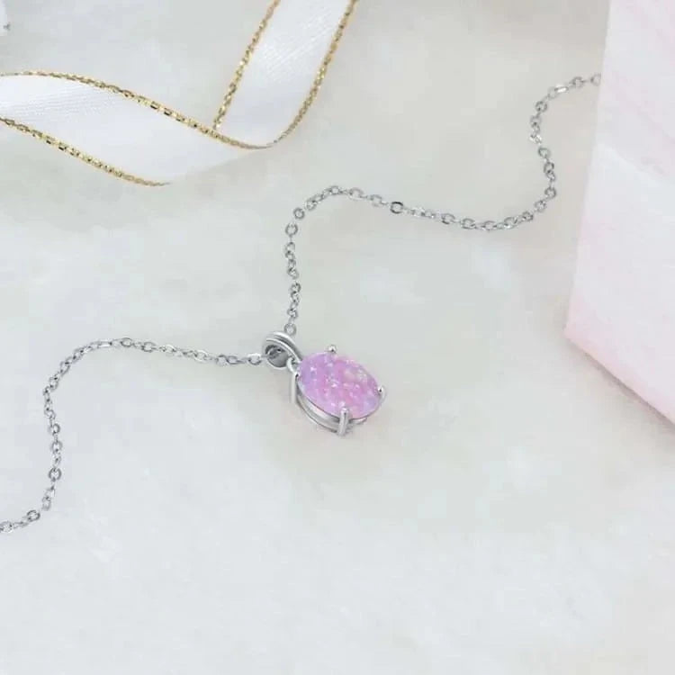 Collier opale en argent 925