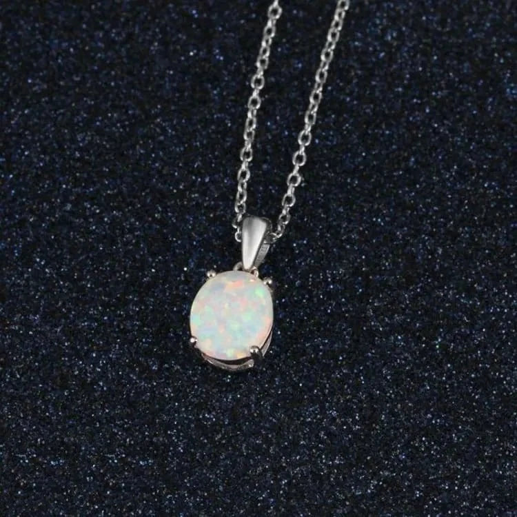 Collier opale en argent 925