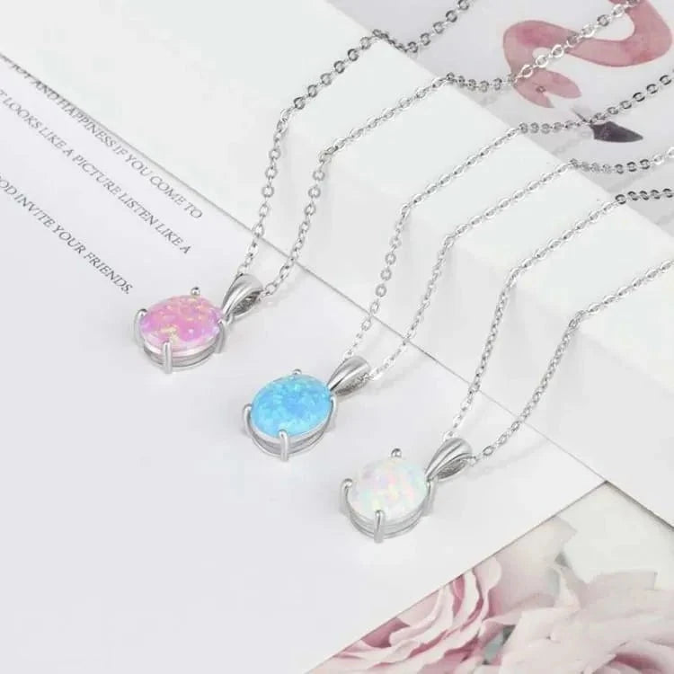 Collier opale en argent 925