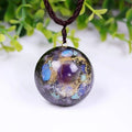 Collier améthyste orgonite et opalite