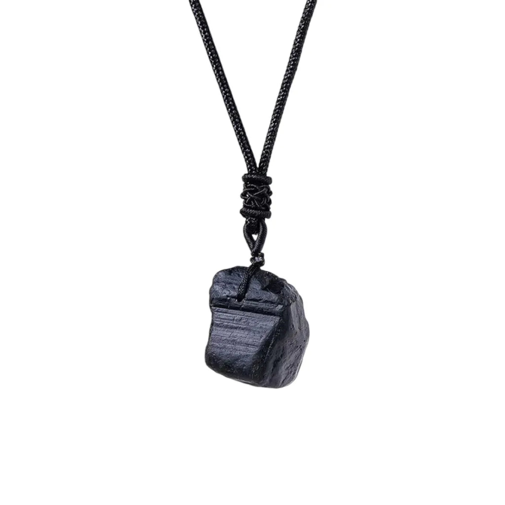 Pendentif tourmaline noire, pierre naturelle