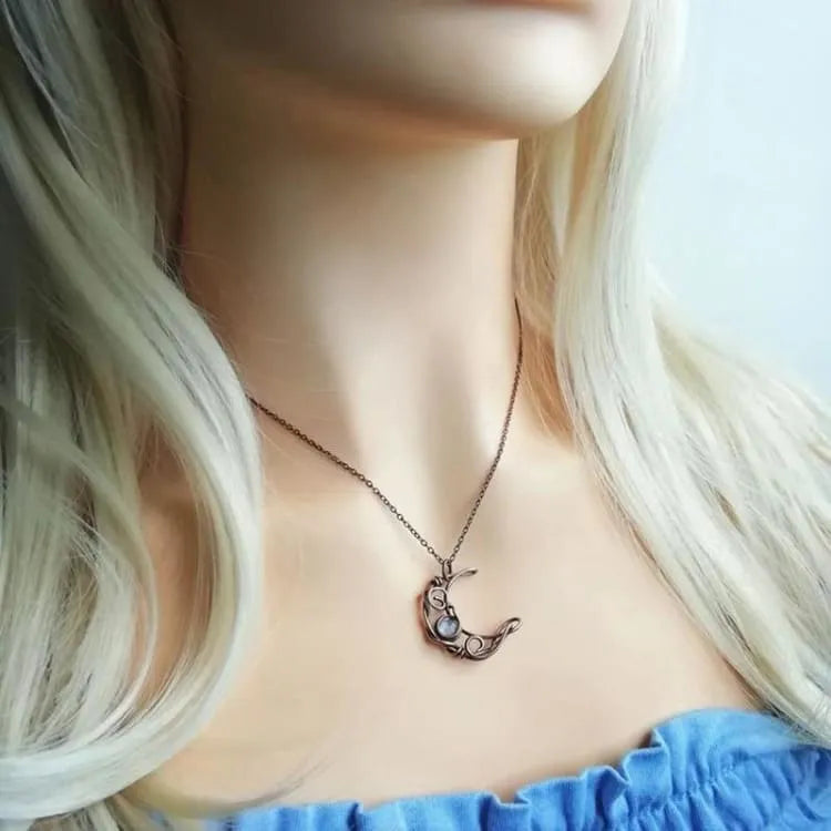 Collier pierre de lune en cristal