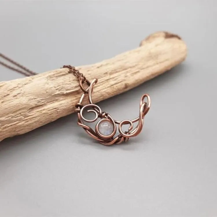 Collier pierre de lune en cristal
