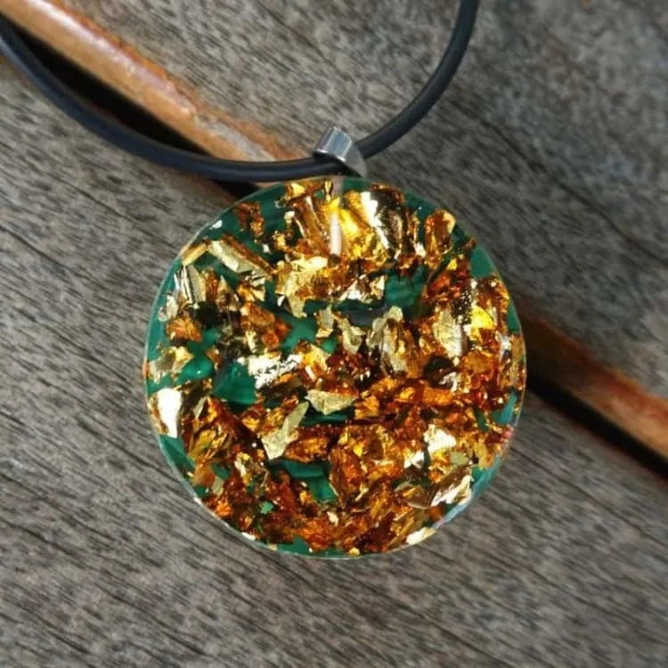 Collier arbre de vie en malachite