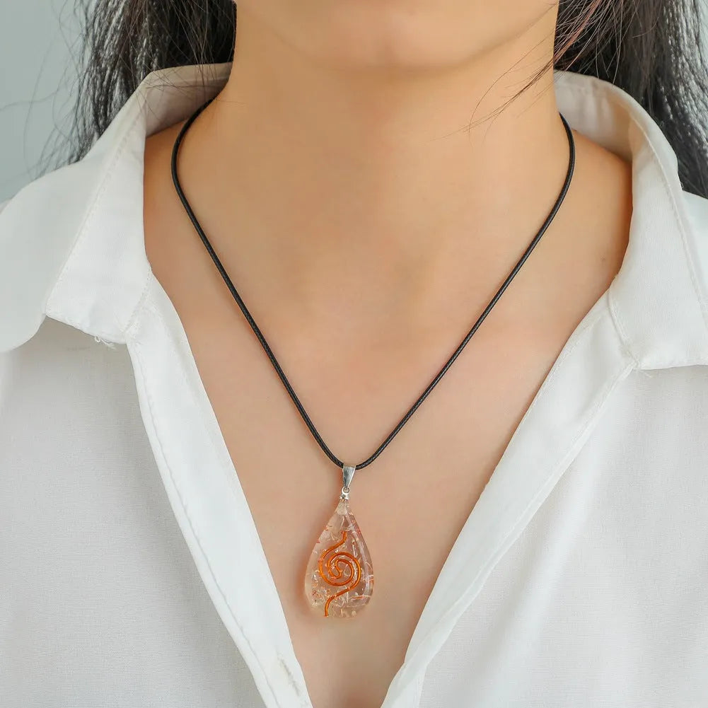 Orgonite pendentif cristal de roche