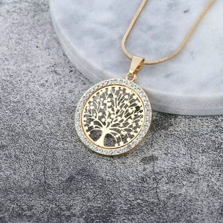 Collier arbre de vie doré ou argenté