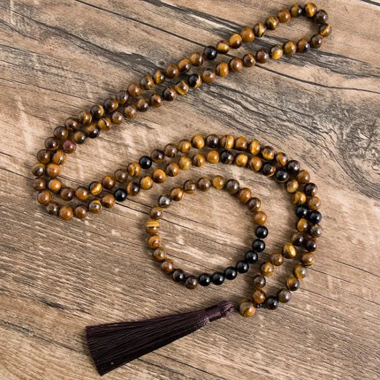 Bracelet oeil de tigre et onyx