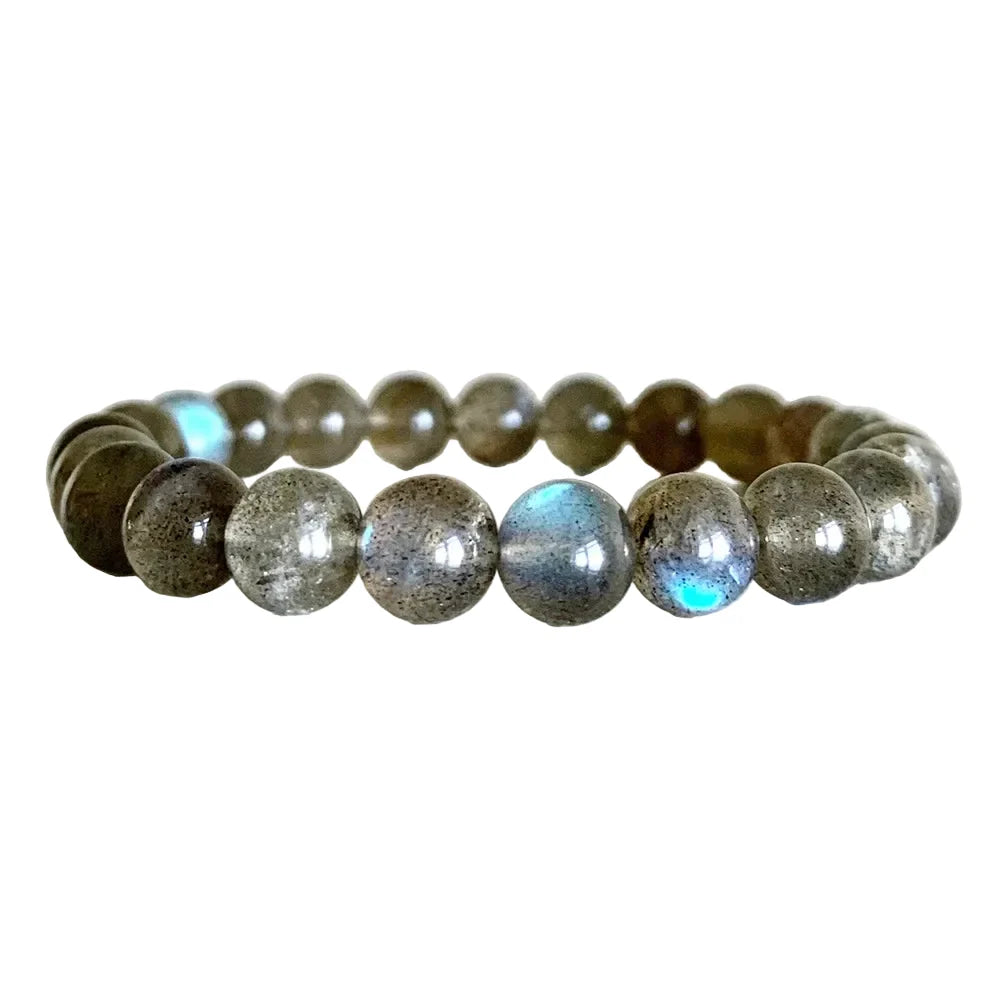 Bracelet labradorite AAA, perles de 8 mm