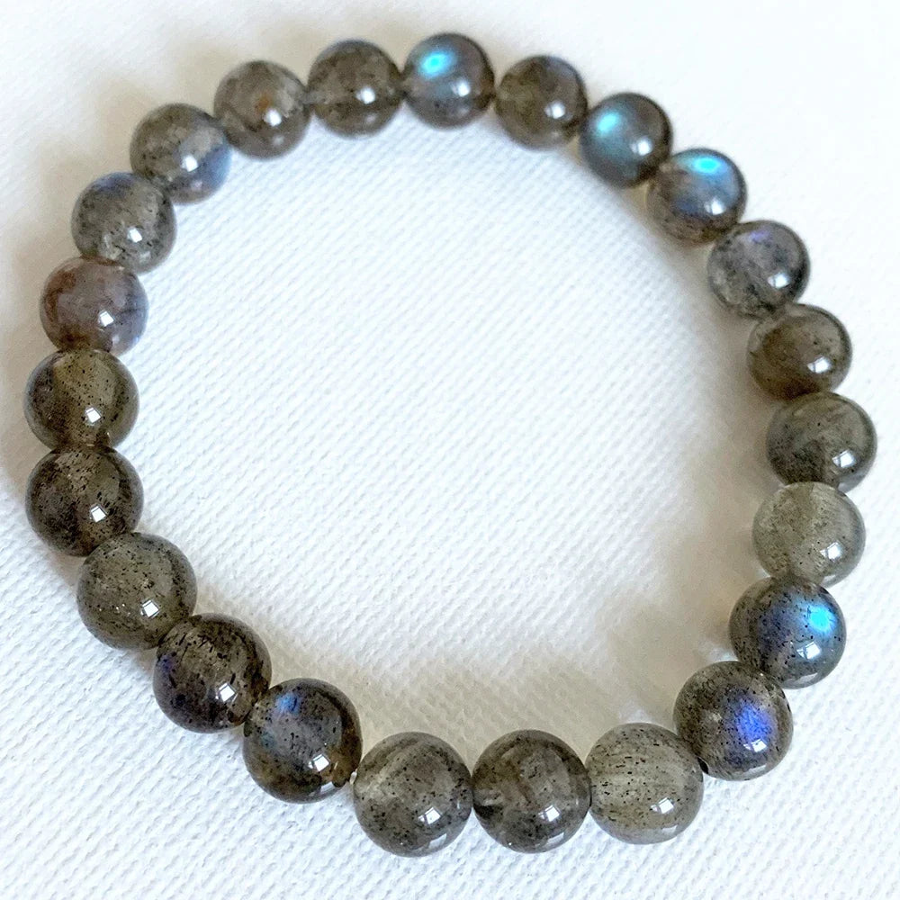 Bracelet labradorite AAA, perles de 8 mm